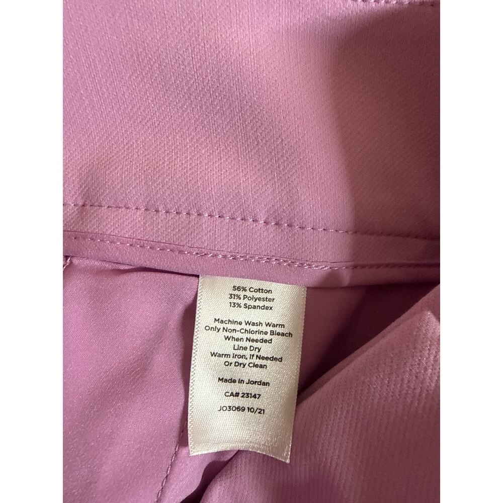 Talbots Orchid Ankle Pants Size 12 Stretch Straight Leg Career - Picture 8 of 8